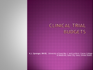 Clinical Trial Budgets