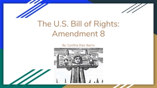 The U.S. Bill of Rights: Amendment 8