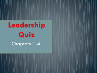 Leadership Quiz