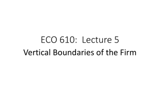 ECO 610: Lecture 5