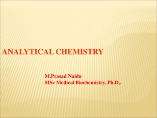 ANALYTICAL CHEMISTRY