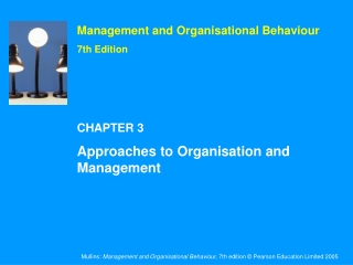 Management and Organisational Behaviour 7th Edition