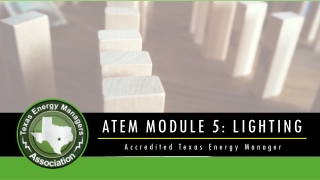 ATEM MODULE 5: LIGHTING