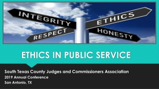 ETHICS IN PUBLIC SERVICE