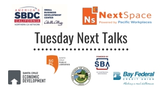 Tuesday Next Talks