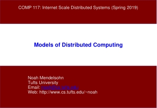 Models of Distributed Computing