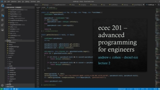 ecec 201 – advanced programming for engineers