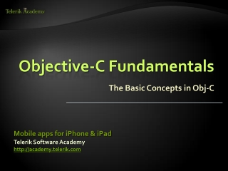 Objective-C Fundamentals