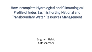 Zaigham Habib A Researcher