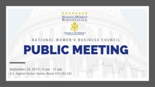 Opening Remarks