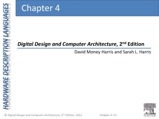 Digital Design and Computer Architecture , 2 nd Edition