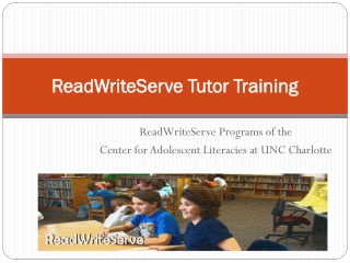 ReadWriteServe Tutor Training