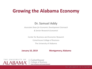 Growing the Alabama Economy