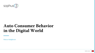 Auto Consumer Behavior in the Digital World