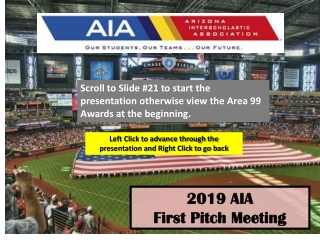 2019 AIA First Pitch Meeting