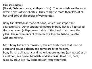 Class:Osteichthyes