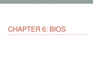 Chapter 6: BIOS