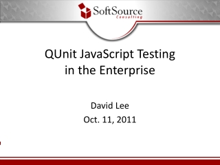 QUnit JavaScript Testing in the Enterprise