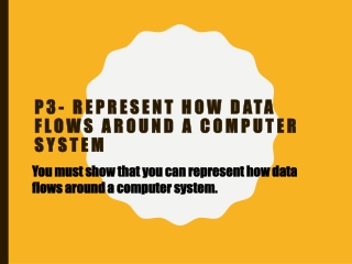 P3- Represent how data flows around a computer system