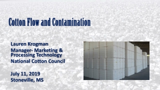 Cotton Flow and Contamination