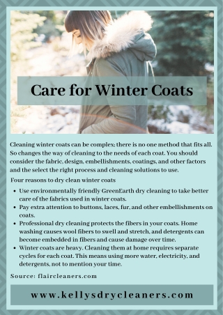 Care for Winter Coats