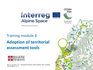 Training module 8 Adoption of territorial assessment tools