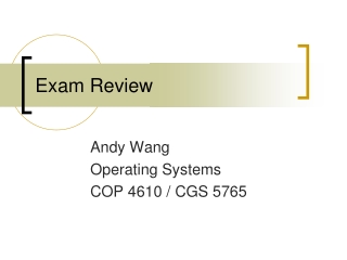 Exam Review