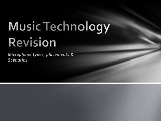 Music Technology Revision