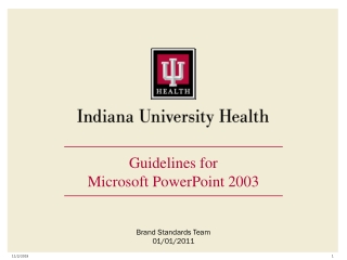 Guidelines for Microsoft PowerPoint 2003