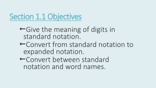 Section 1.1 Objectives