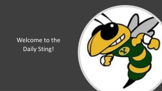 Welcome to the Daily Sting!