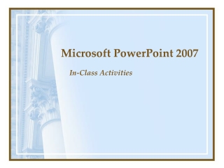 Microsoft PowerPoint 2007