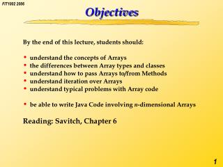 Objectives