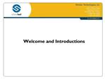 Welcome and Introductions