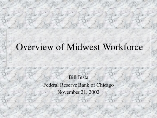 Overview of Midwest Workforce