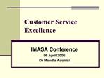 Customer Service Excellence