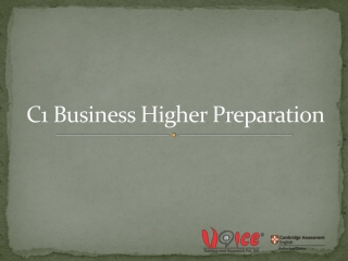 C1 Business Higher Preparation