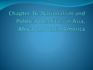 Chapter 36: Nationalism and Political Identities in Asia, Africa, and Latin America