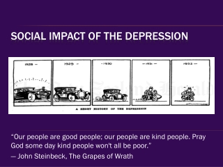 Social Impact of the Depression