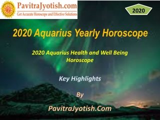2020 Aquarius Health and Well Being Horoscope