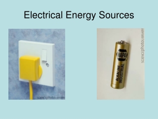 Electrical Energy Sources