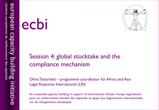Session 4: global stocktake and the compliance mechanism