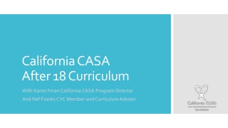 California CASA After 18 Curriculum