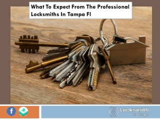 What To Expect From The Professional Locksmiths In Tampa Fl