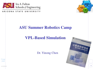 ASU Summer Robotics Camp VPL-Based Simulation