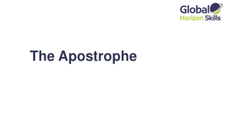 The Apostrophe