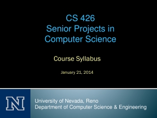 Course Syllabus January 21, 2014