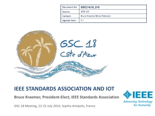 IEEE Standards association and iot