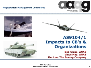 AS9104/1 Impacts to CB’s &amp; Organizations