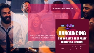 Announcing the DC Area’s Best Party Bus Near Me